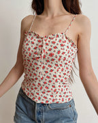 Floral corset top (2XS)