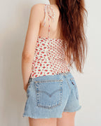 Floral corset top (2XS)