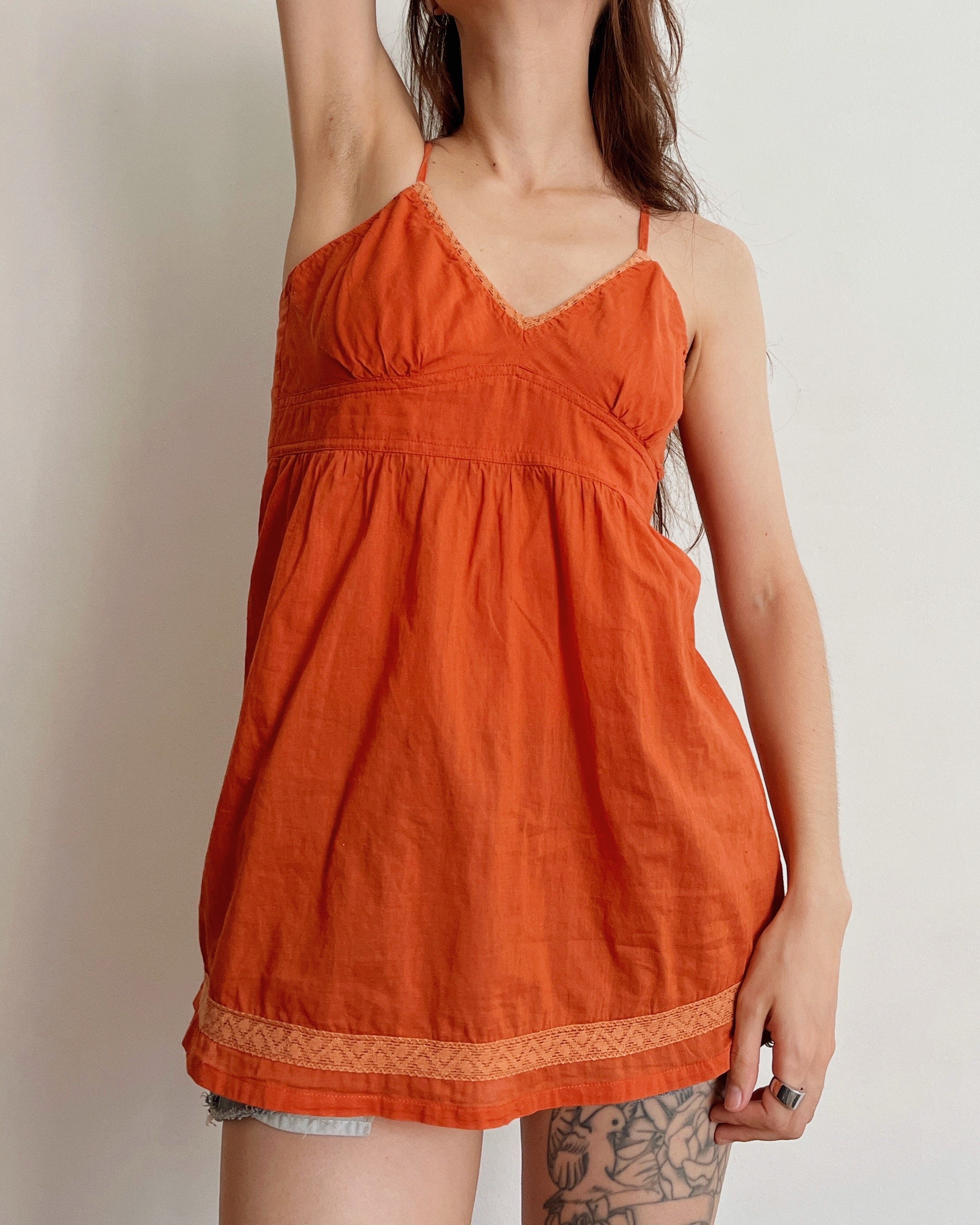 Orange cami top (XS)