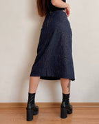 Vintage denim midi skirt (5XL/6XL)