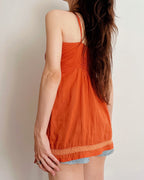 Orange cami top (XS)