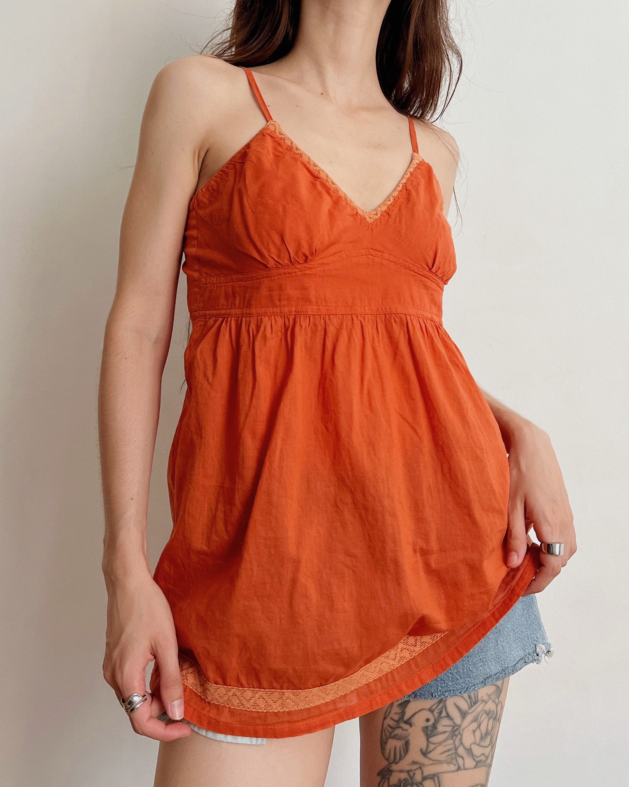 Orange cami top (XS)