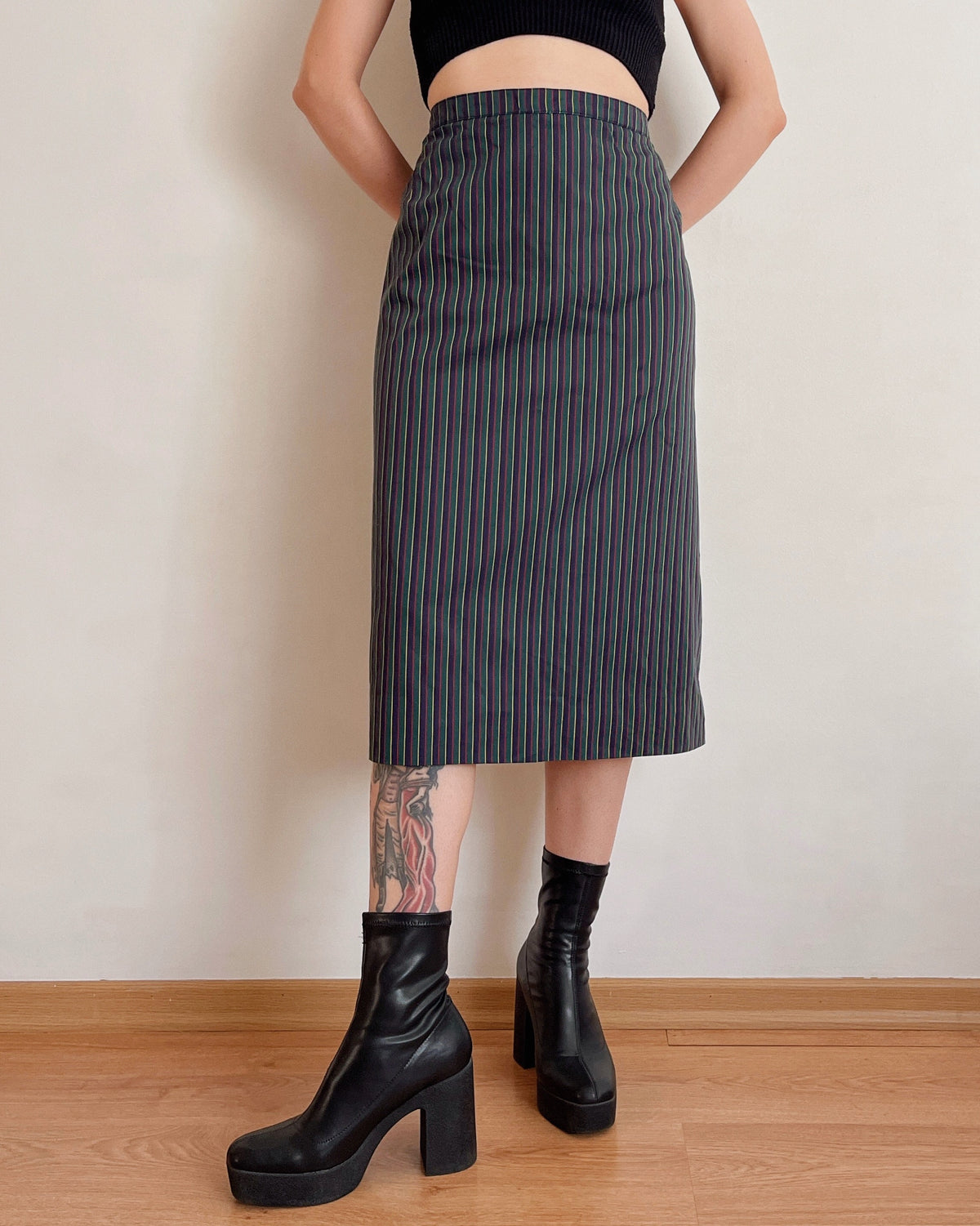 Vintage midi skirt (5XL/6XL)