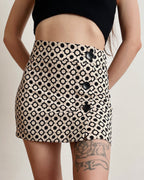 Retro inspired mini skirt (XS)