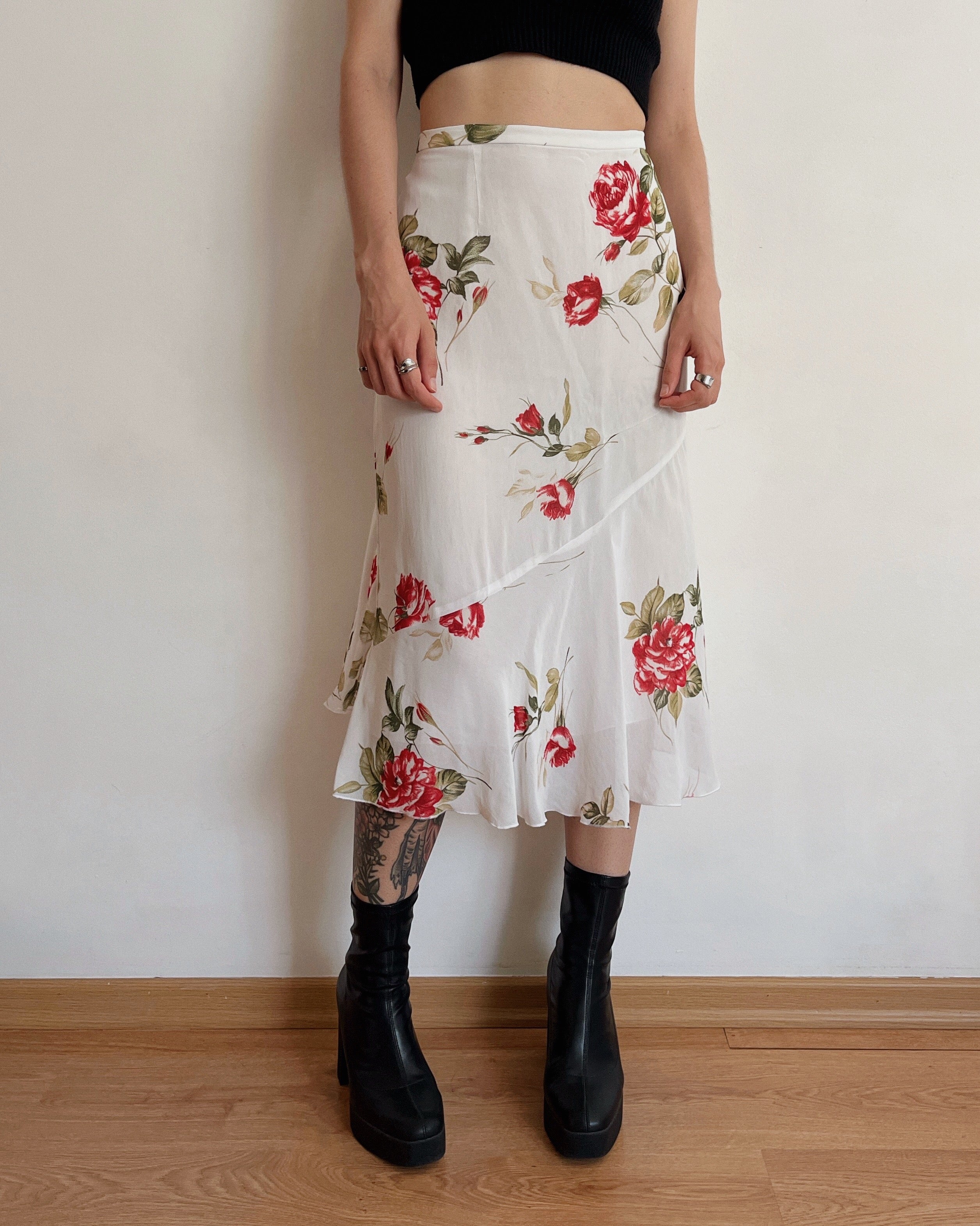 Midi rose skirt (XL)