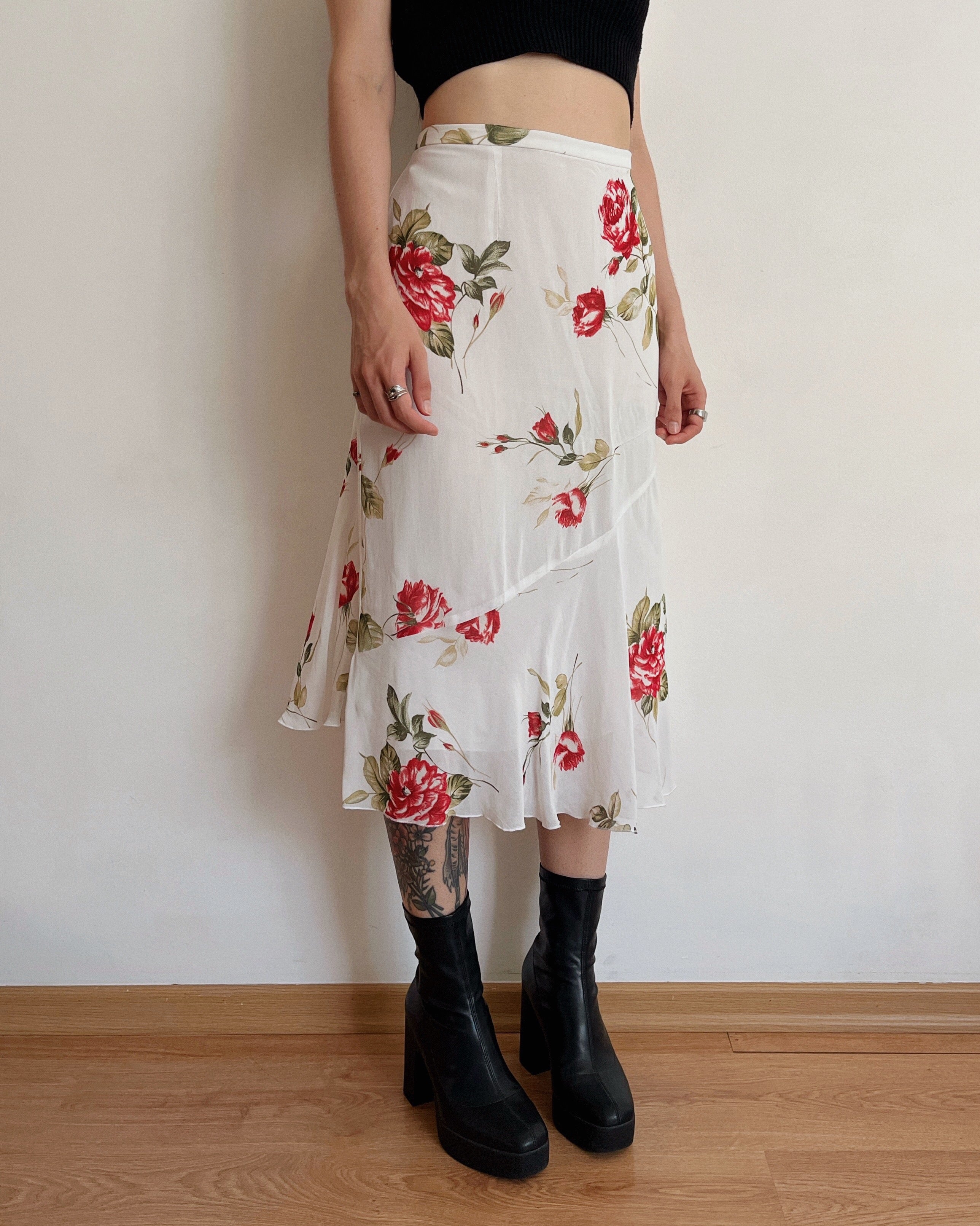 Midi rose skirt (XL)