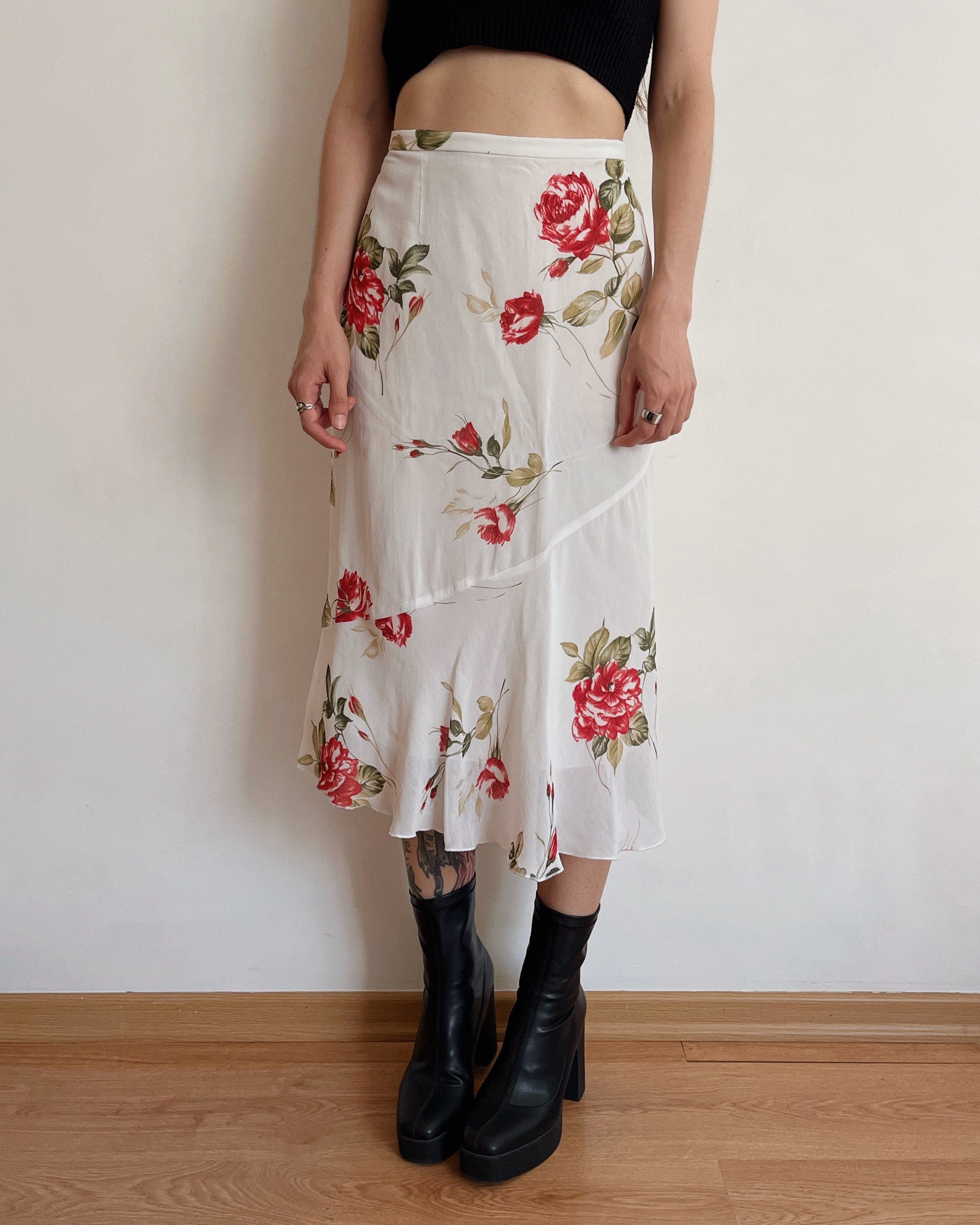Midi rose skirt (XL)