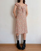 Midi floral dress (XS/S)