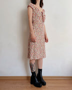 Midi floral dress (XS/S)