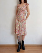 Midi floral dress (XS/S)