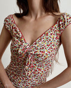 Midi floral dress (XS/S)