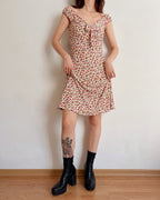 Midi floral dress (XS/S)