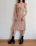 Midi floral dress (XS/S)
