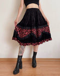 Velvet midi skirt (XS-XL)