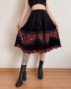 Velvet midi skirt (XS-XL)