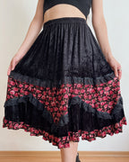 Velvet midi skirt (XS-XL)
