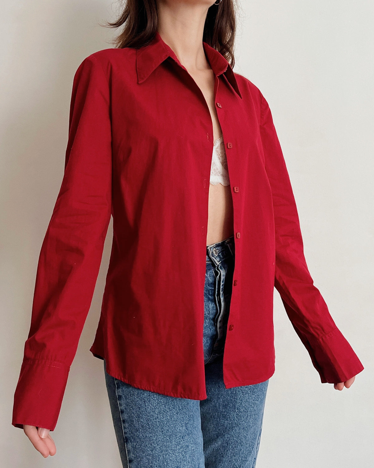 100% cotton fitted shirt (S)