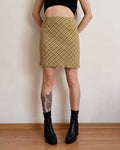 100% wool vintage plaid skirt (2XS/XS)
