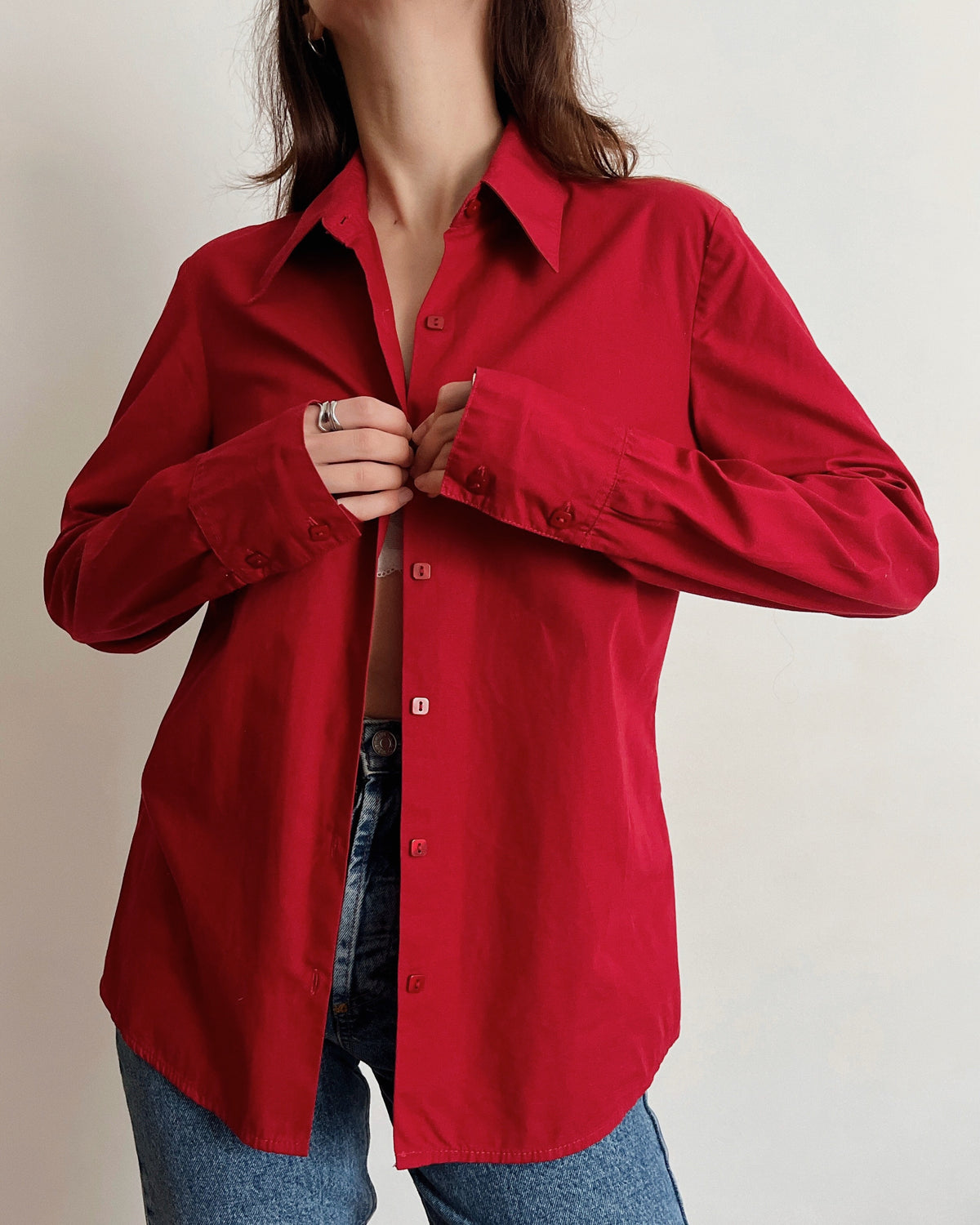 100% cotton fitted shirt (S)