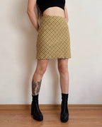 100% wool vintage plaid skirt (2XS/XS)