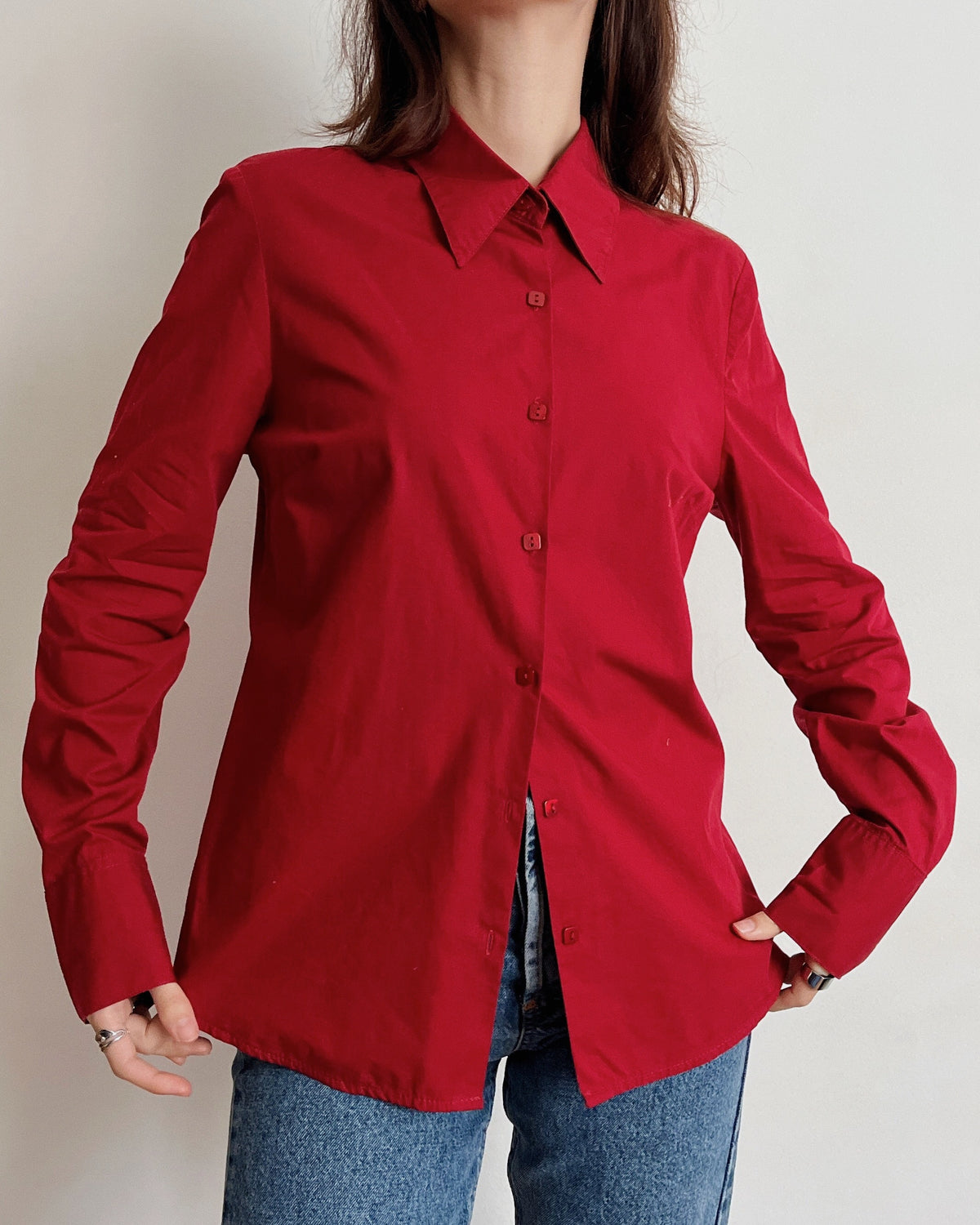 100% cotton fitted shirt (S)