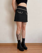 Polkadot mini skirt (XS)