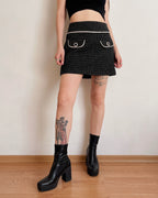 Polkadot mini skirt (XS)