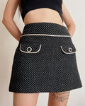 Polkadot mini skirt (XS)