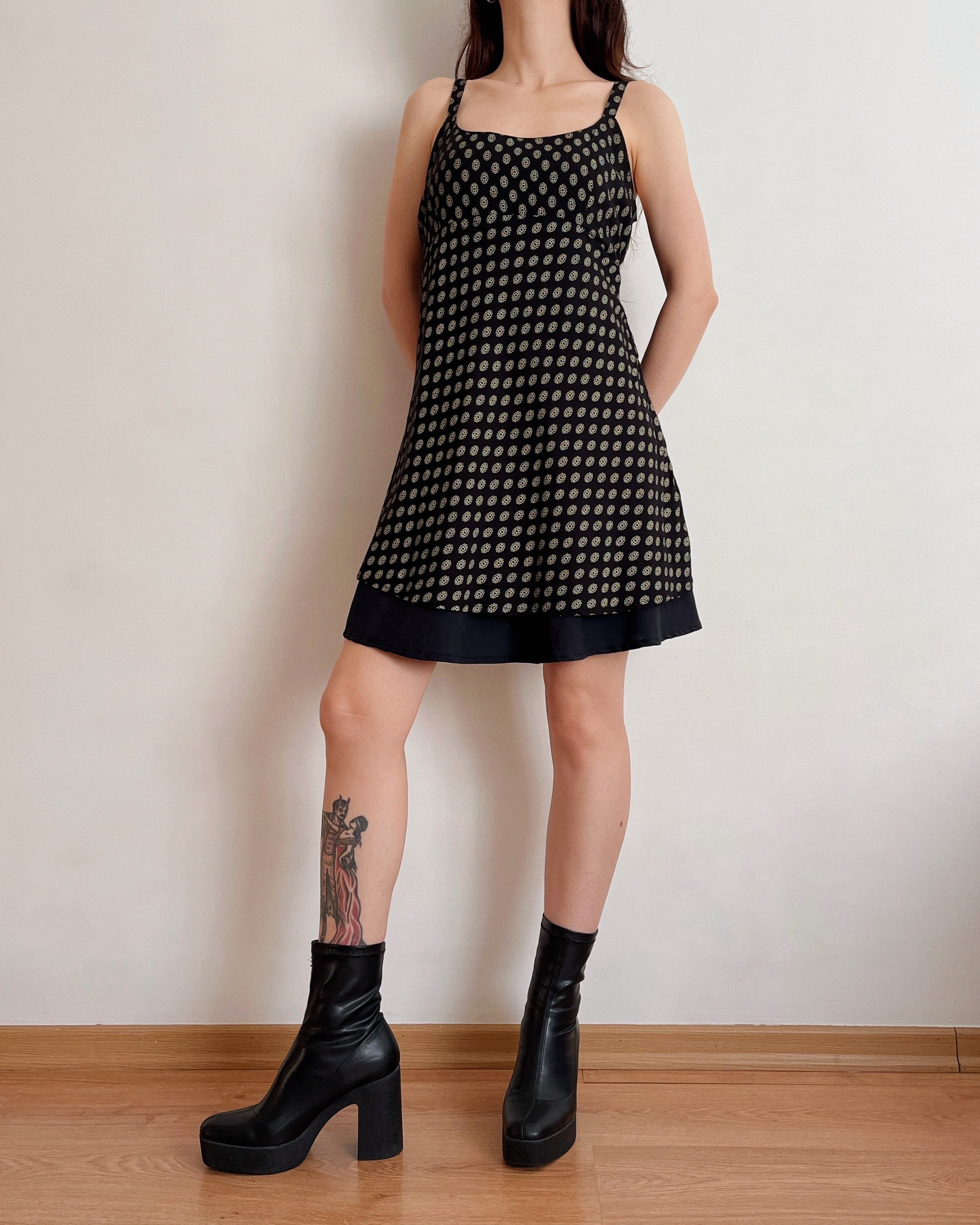 Vintage empire waist dress (M)