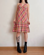 Plaid halter dress (XS/S)