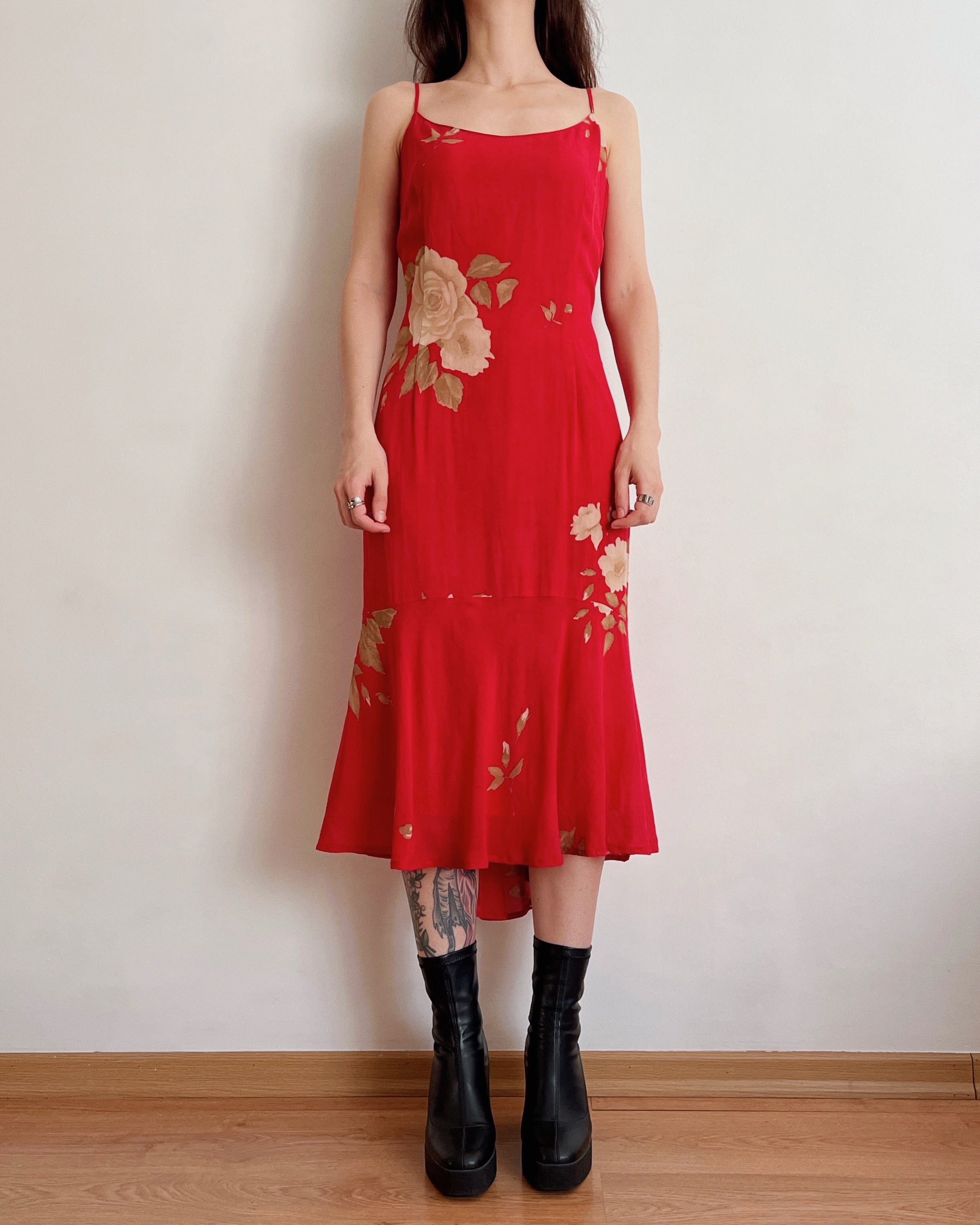 Vintage floral dress (M)