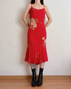 Vintage floral dress (M)