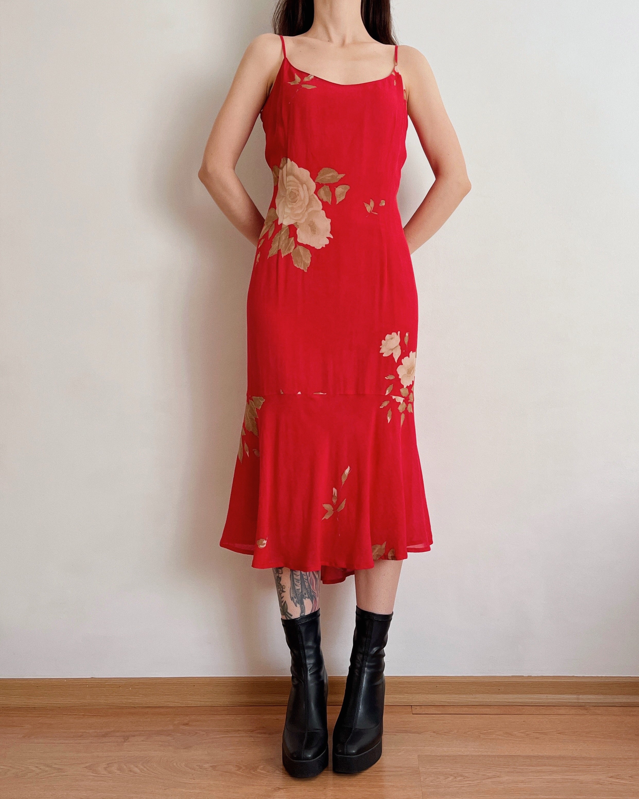 Vintage floral dress (M)