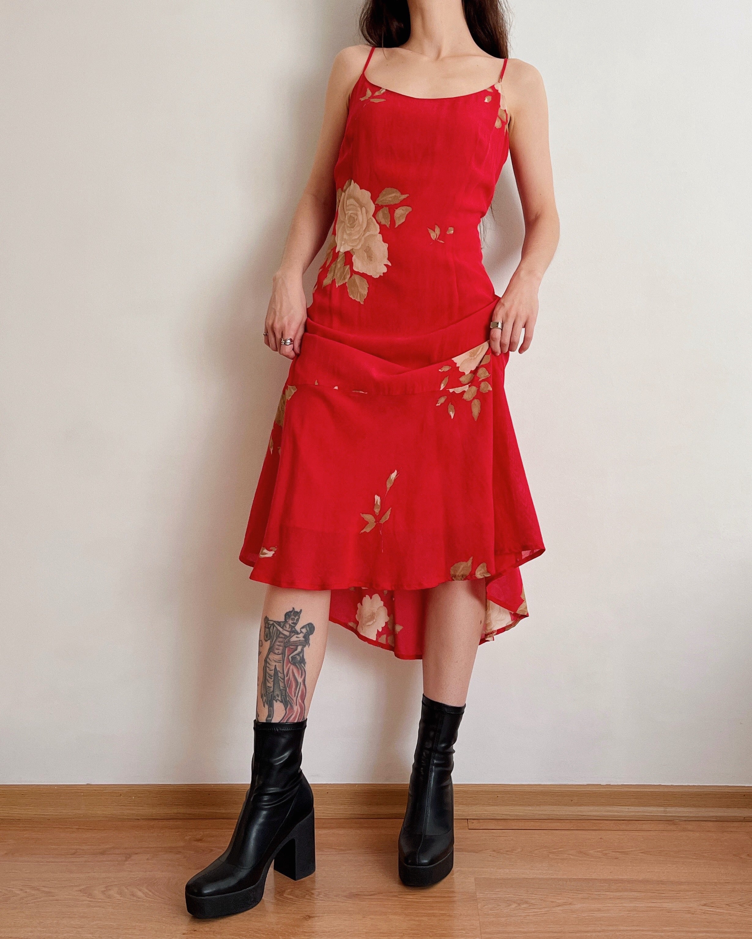 Vintage floral dress (M)