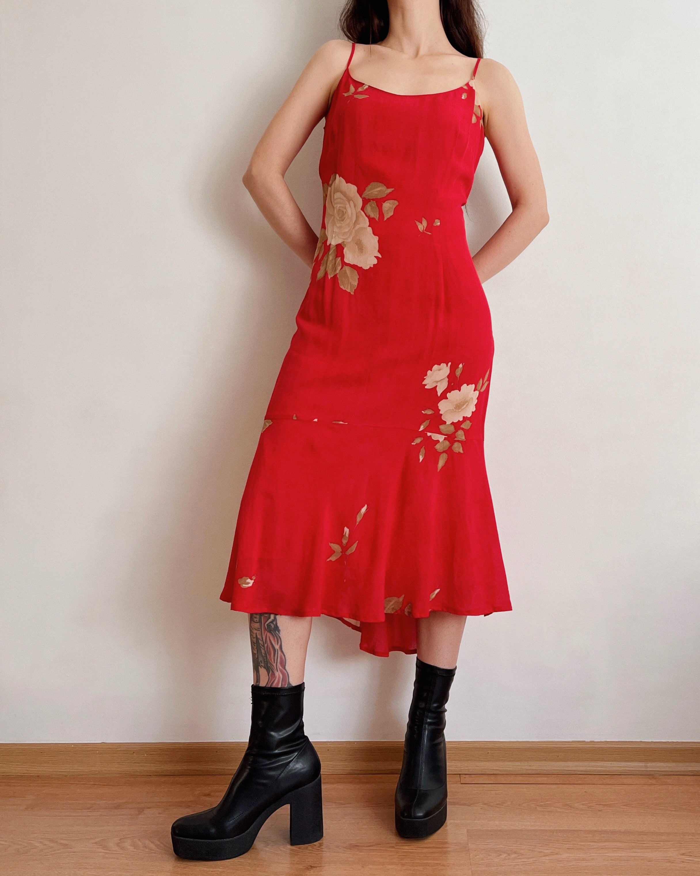 Vintage floral dress (M)
