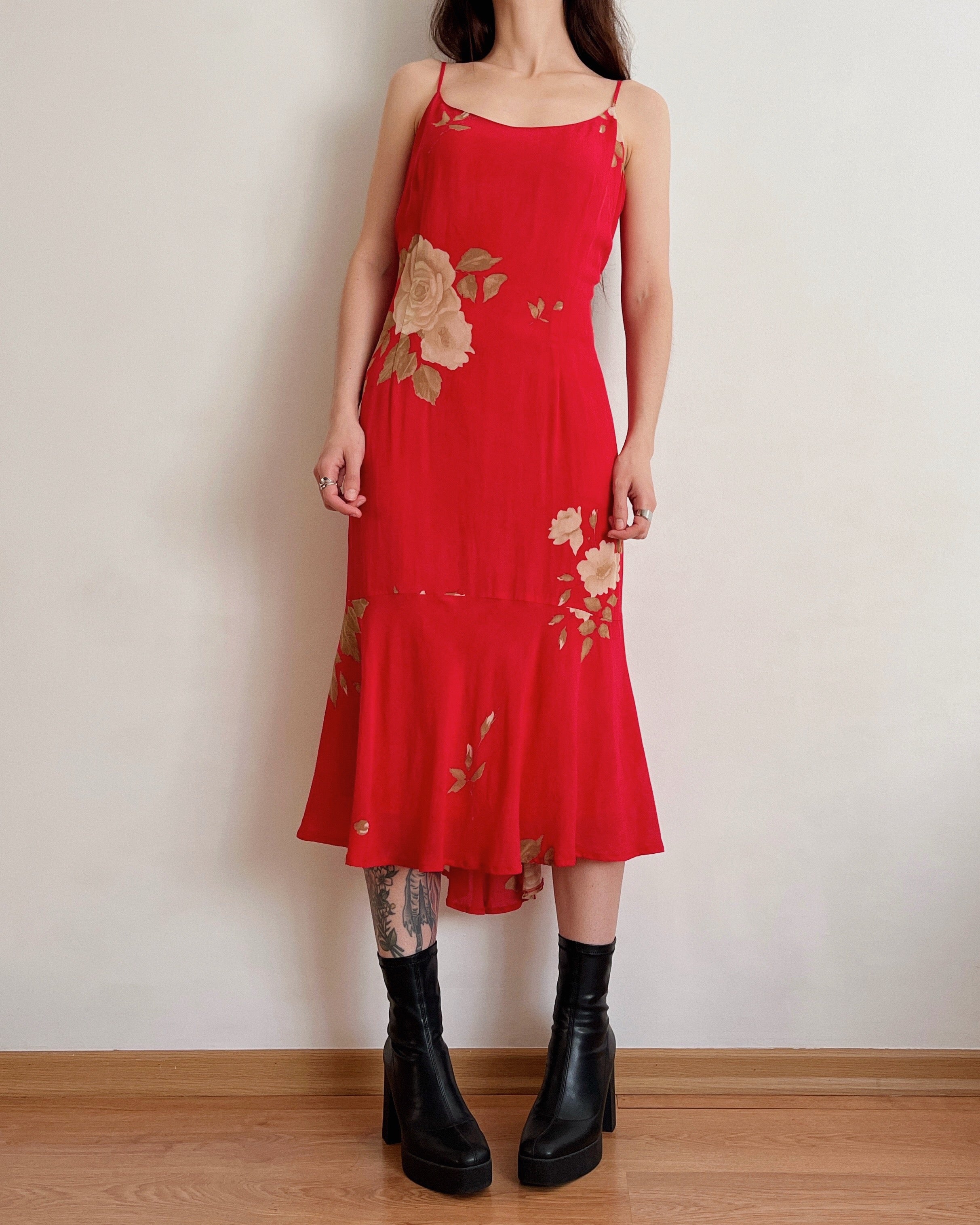 Vintage floral dress (M)
