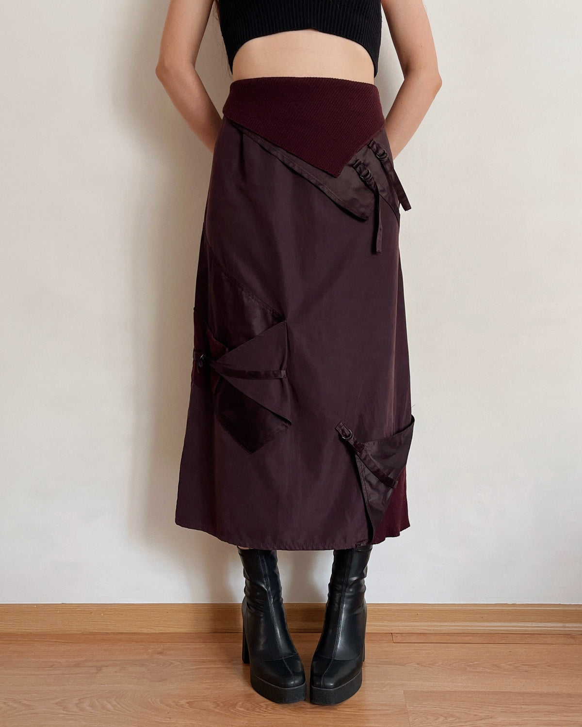 Asymmetric maxi skirt (M/L)