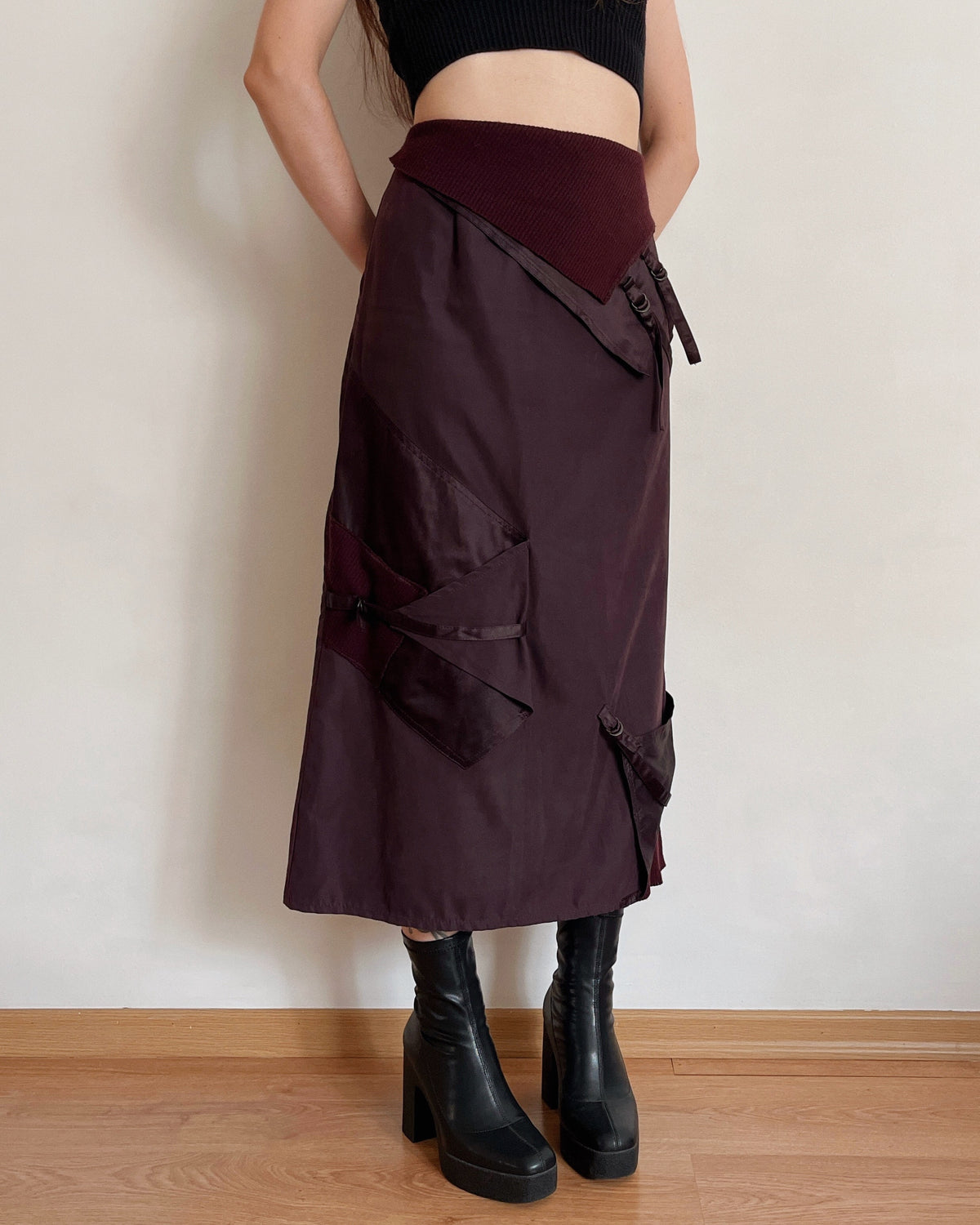 Asymmetric maxi skirt (M/L)