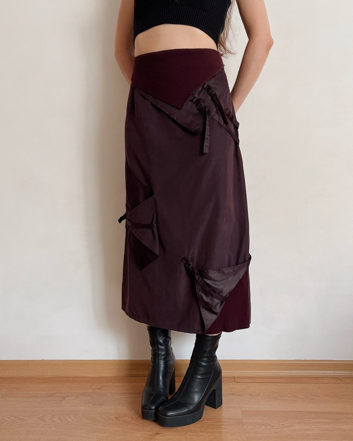 Asymmetric maxi skirt (M/L)