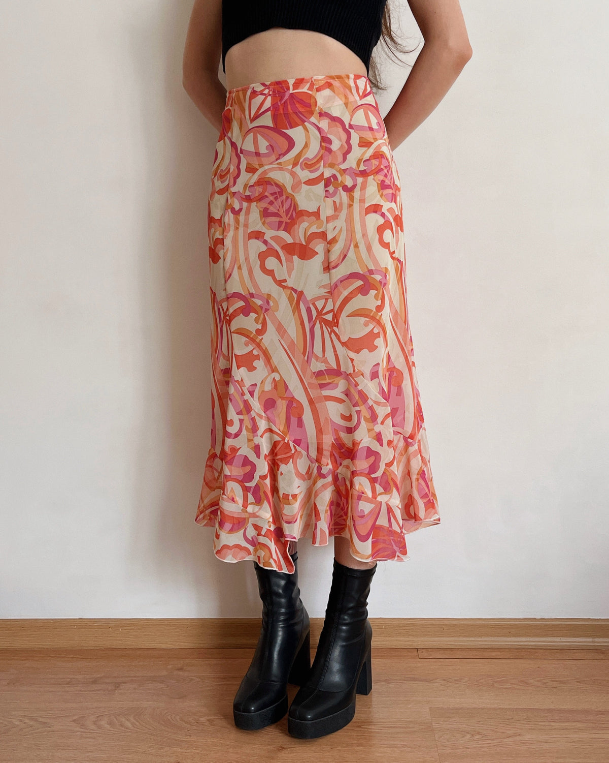 Vintage midi skirt (XL)