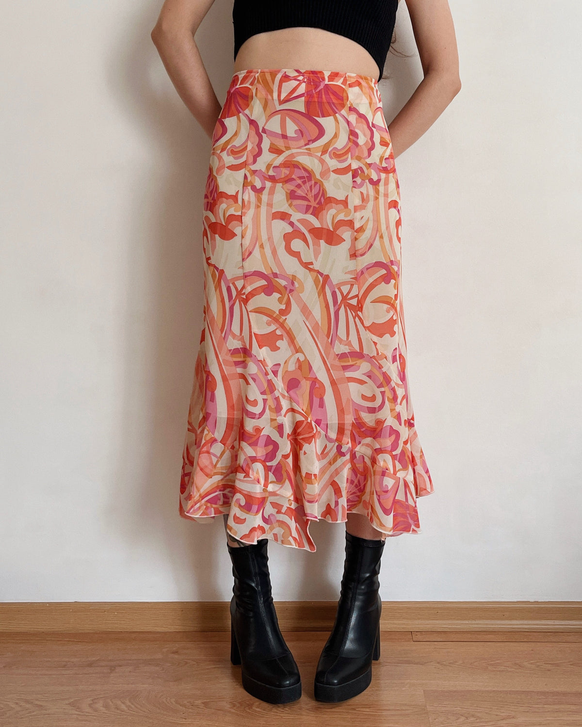 Vintage midi skirt (XL)