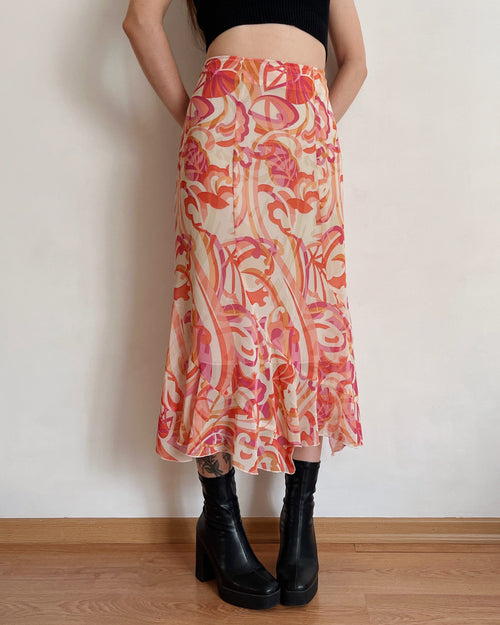 Vintage midi skirt (XL)