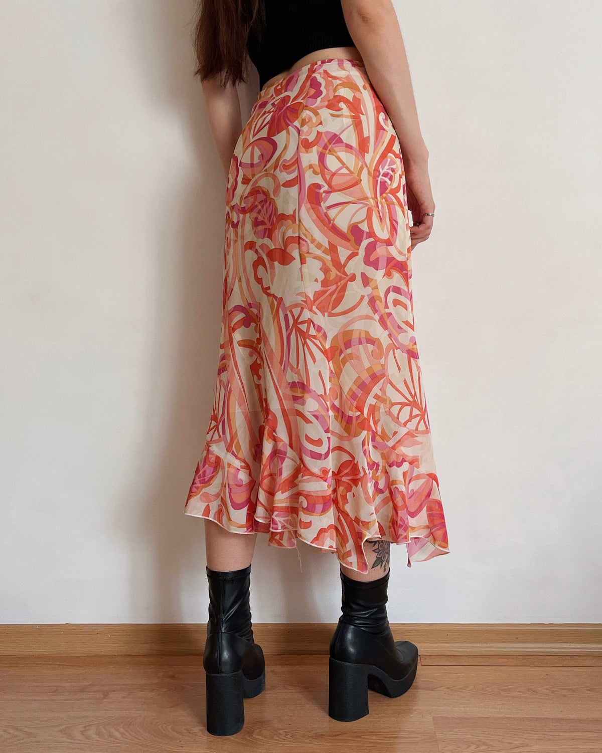 Vintage midi skirt (XL)