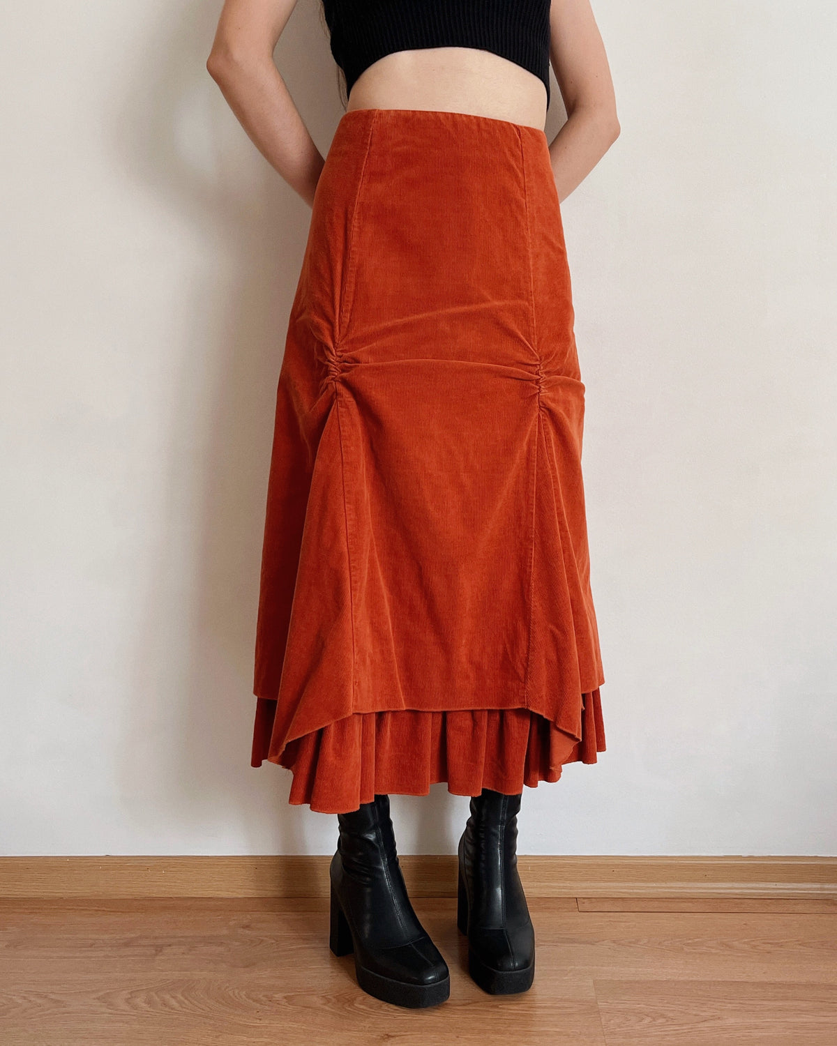 Asymmetric maxi skirt (XS)