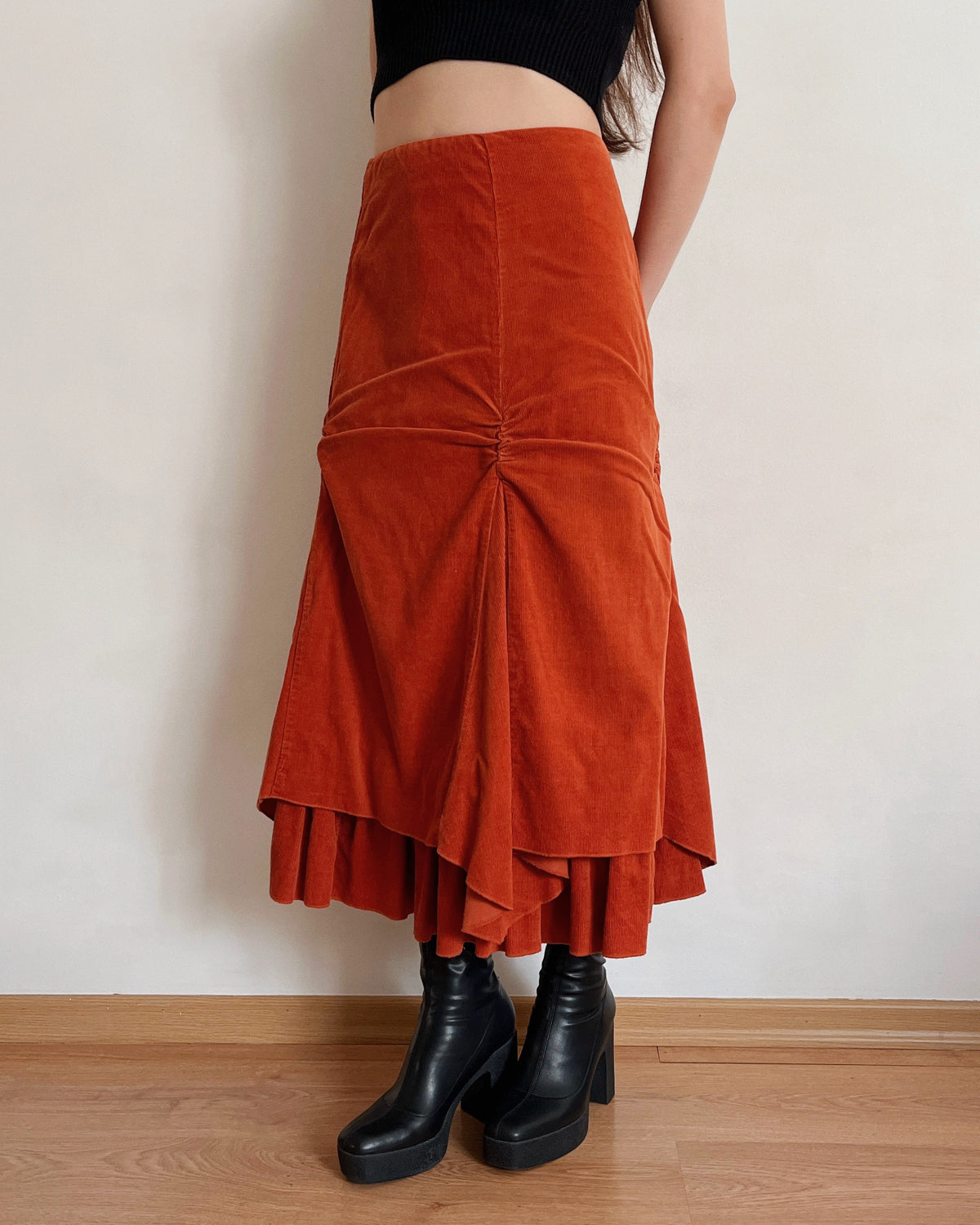 Asymmetric maxi skirt (XS)