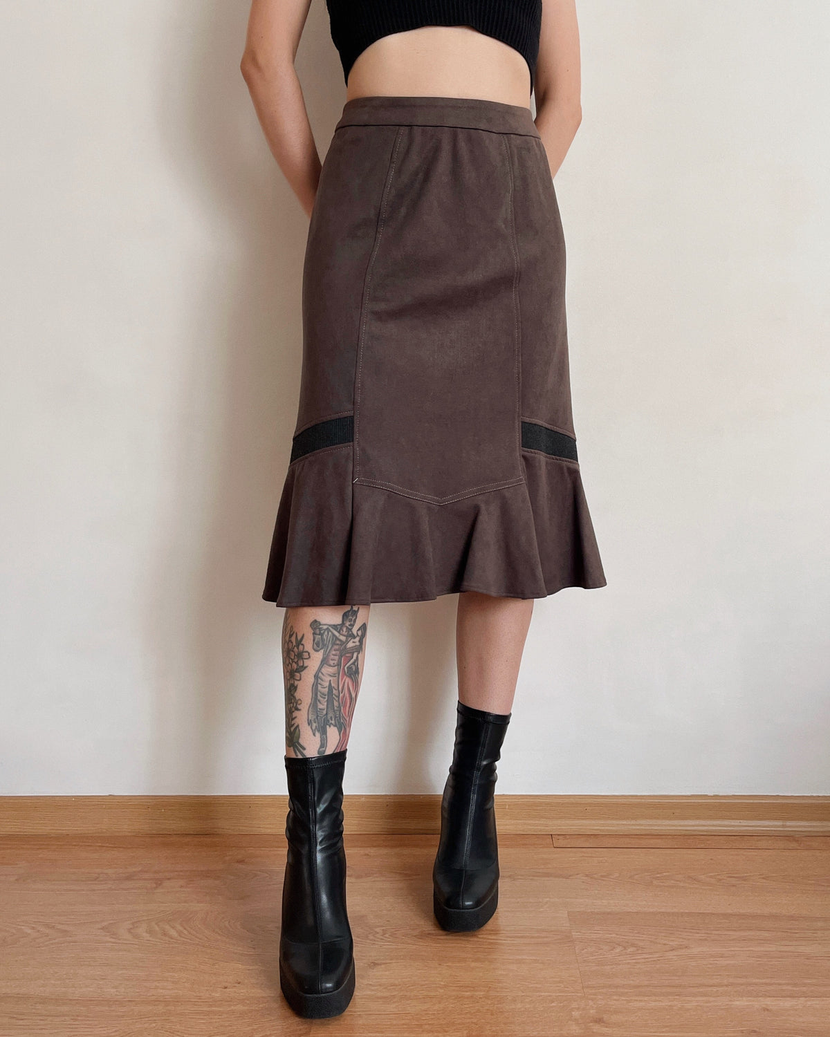 Vintage midi skirt (L)