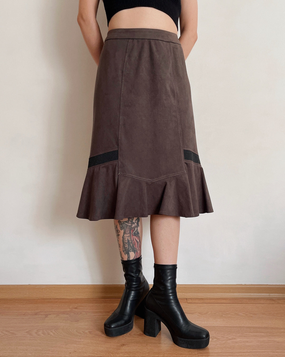 Vintage midi skirt (L)