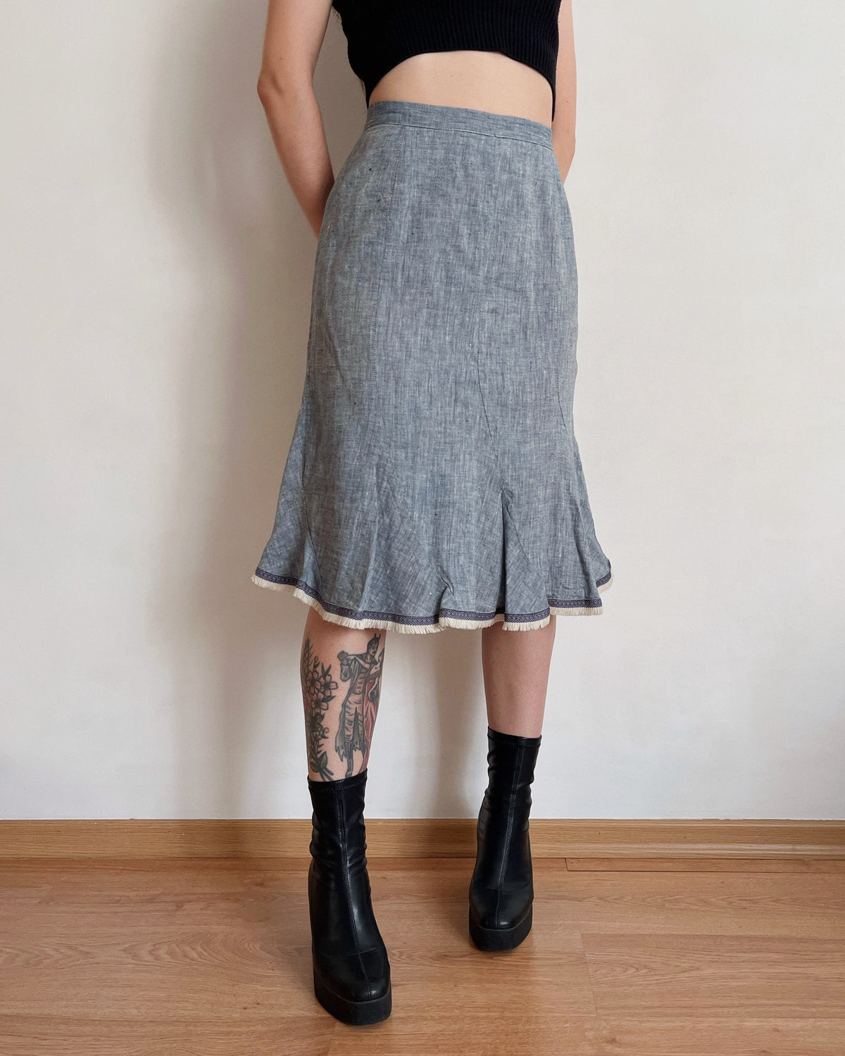 Vintage midi skirt (S/M)