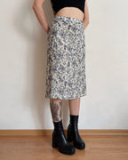 Vintage floral midi skirt (2XL/3XL)