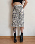 Vintage floral midi skirt (2XL/3XL)